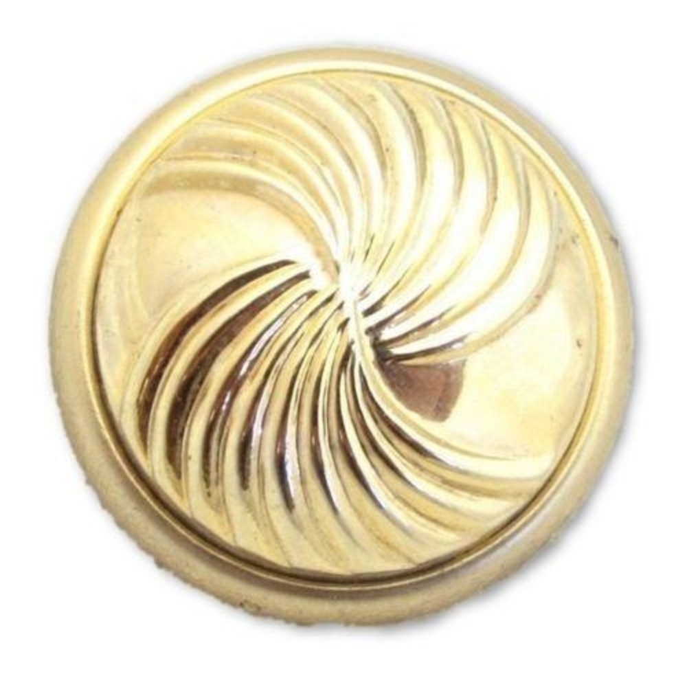 Vintage Gold Plated Domed Circle Pinwheel Design‎ Scarf Clip*Dress Accoutrement
